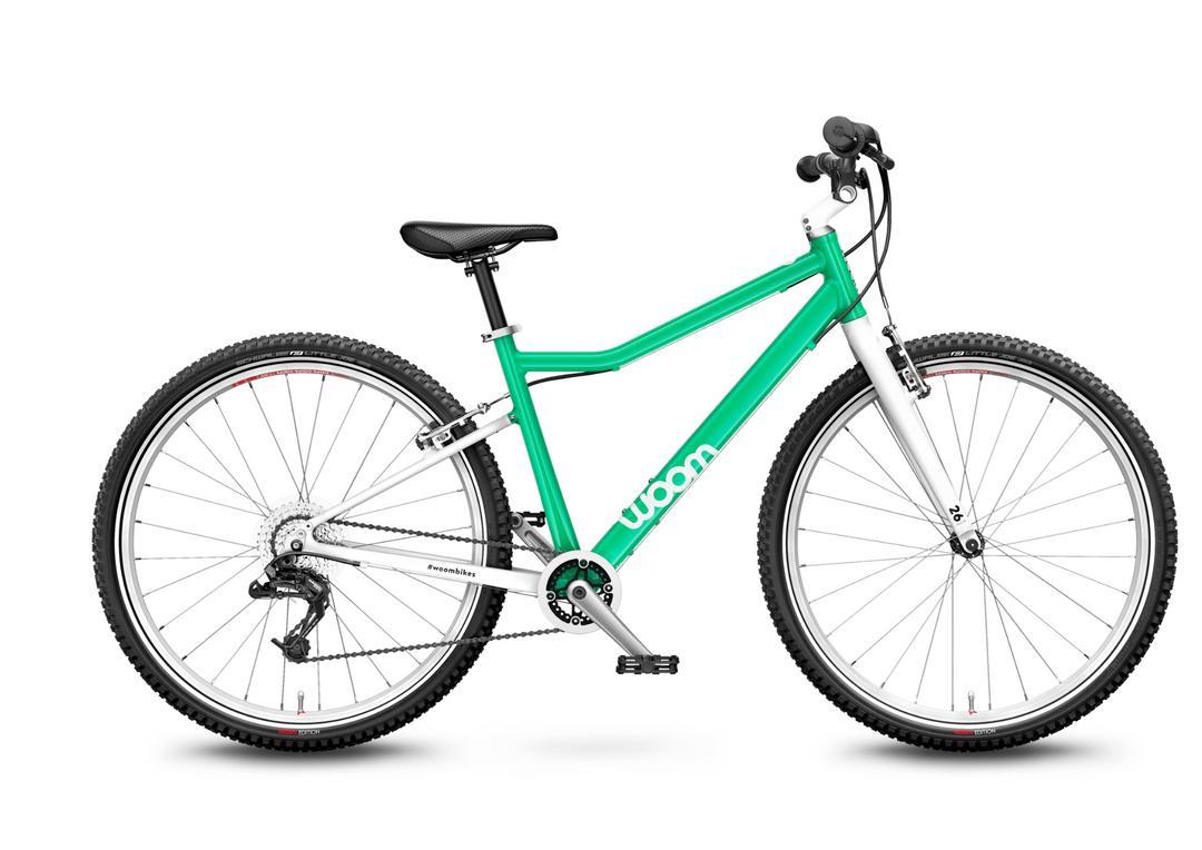 Woom 6 Original – 26 inch kinderfiets – Woom Red / Mint Green / Moon Grey / Midnight Blue