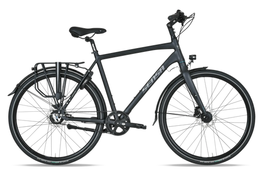 Sensa Cintura Limited Gent Herenfiets – 61 cm – Mat Zwart – Gates Riemaandrijving – Hydraulische Schijfremmen