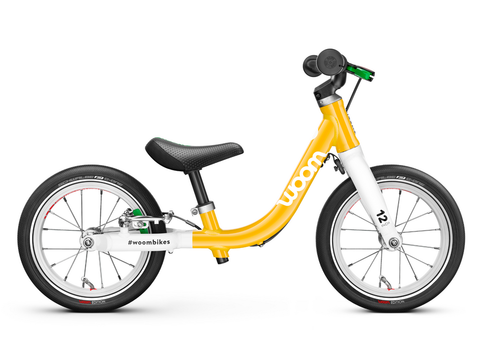 Woom 1 Original Loopfiets – Sunny Yellow & Purple Haze