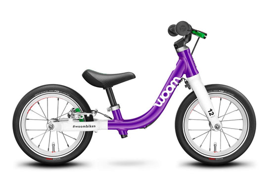 Woom 1 Original Loopfiets – Sunny Yellow & Purple Haze